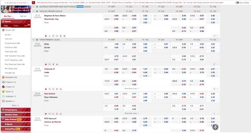 Đa dạng kèo bóng đá - Chơi gì, có đó