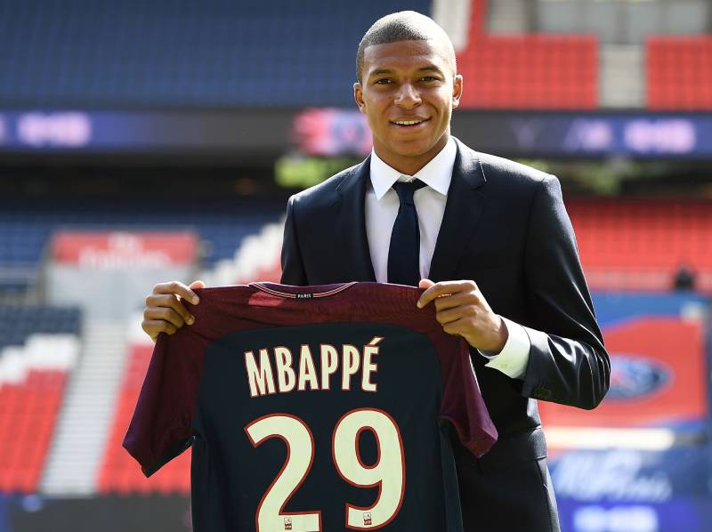 Kylian Mbappé – 180 triệu euro